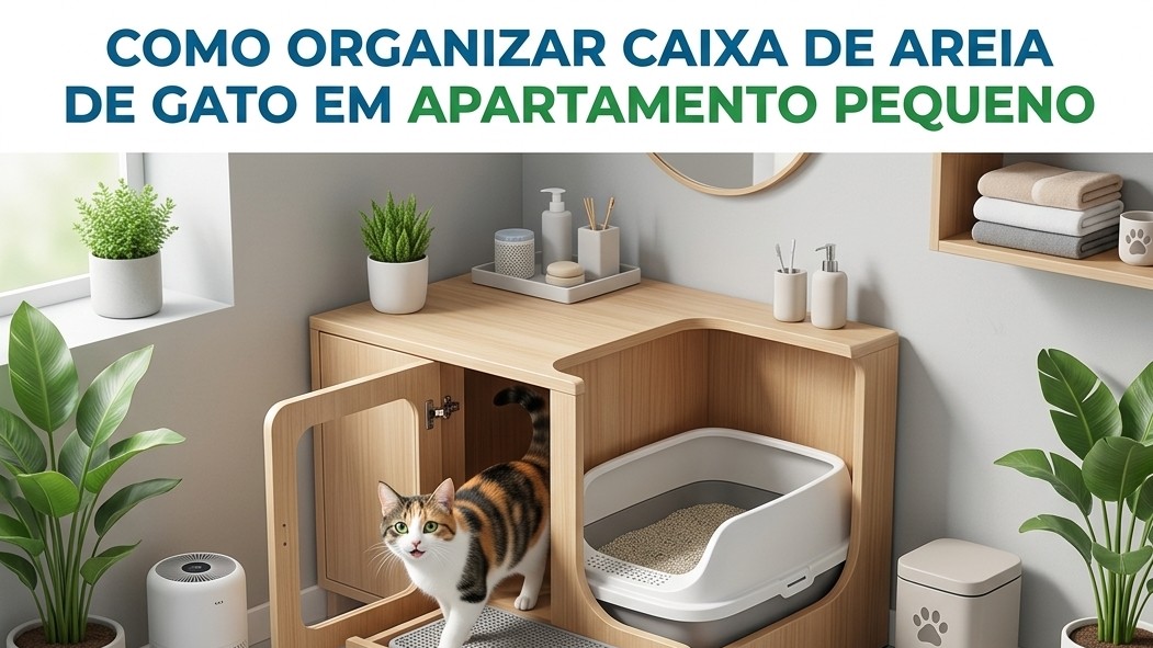 Como Organizar Caixa de Areia de Gato em Apartamento Pequeno